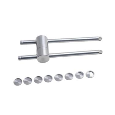 Imagem de rockible Ferramenta de prensa de ponta de taco de piscina, compressor de 10,3 mm a 13,8 mm, ferramenta de modelagem de ponta para reparo, acessórios de bilhar,