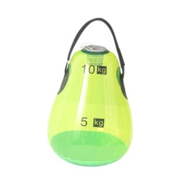 Imagem de oshhni Kettlebell cheio de água saco de água treino peso esportivo ajustável para casa ginásio agachamentos elevador doméstico quadris para mulheres, Verde 5kg