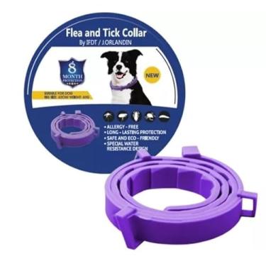 Imagem de Coleira Antipulgas e Carrapatos (Amarela, 62cm)