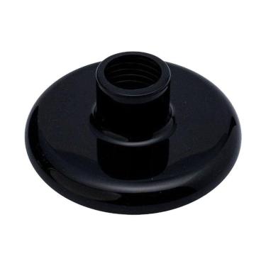 Imagem de Plafon Lâmpada Bocal E27 Redondo Preto Roperplast