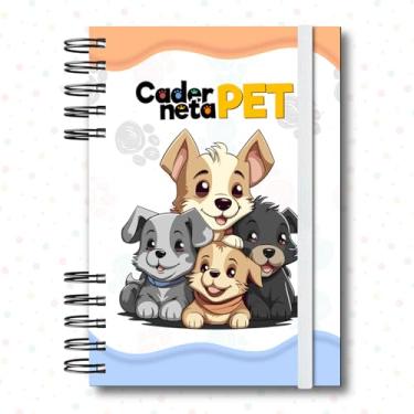 Imagem de Caderneta de Vacinação Pet, 21,5 x 15,5cm, 108 Páginas, Controle de Saúde e Anotações para Cães e Gatos