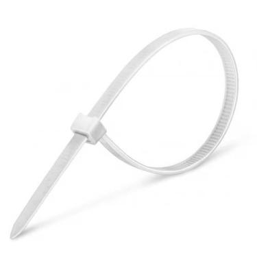 Imagem de 200 Un Cinta Abraçadeira Nylon 100mm X 2,5mm Branca - OMEGA