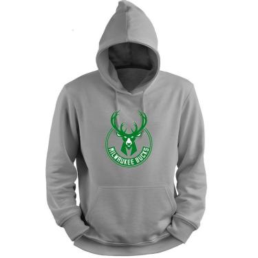 Imagem de Blusa Moletom Capuz Basquete Milwaukee Buck Giannis Basketball