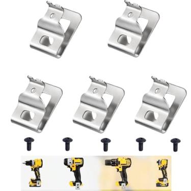 Imagem de BIOLCA Gancho de clipe de cinto de substituição para Dewalt N268241 N086039 N169778 serve para 20V Max Tools DCD980 DCD985 DCD980L2 DCD985L2 (pacote com 5)