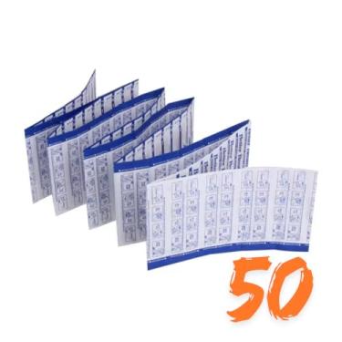 Imagem de 50 Dilatador Nasal Adesivo Anti Ronco Rinite com Embalagem Individual Adesivo Forte