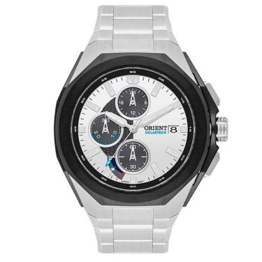 Imagem de Relógio ORIENT masculino solartech prata MBSSC279 S1SX