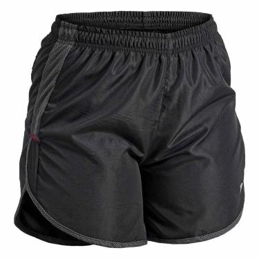 Imagem de Short Poker Runner Travel Feminino Preto/Chumbo-Feminino