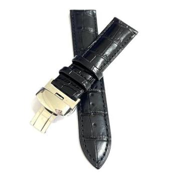 Imagem de Pulseira Relógio Couro Com Fecho Deployant.LC38 - Genérica, 18 mm, Pre