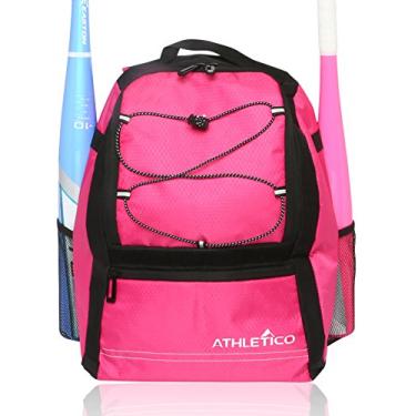 Imagem de Athletico Youth Baseball Bat Bag - Backpack for Baseball, T-Ball & Softball Equipment & Gear for Boys & Girls Holds Bat, Helmet, Glove Fence Hook