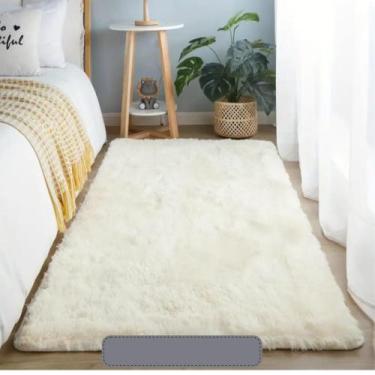 Imagem de Kit 2 Tapete Passadeira Peludo Felpudo Antiderrapante Quarto Sala Corr