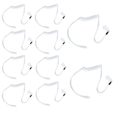 Imagem de Caroo Substituição De Tubo Acústico, Transparente Com Bobina Oculta E Fones Ouvido, Rádio, Fone Ouvido Para Motorola, Kenwood, Baofeng Midland, Icom, Yaesu, Polícia, Aplicação Da Lei, Walkie Talkie,