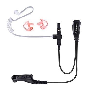 Imagem de COMMIXC Walkie Talkie Earpiece, Fone de Ouvido Walkie Talkie com PTT Mic, Compatível com Rádios Motorola de Duas Vias