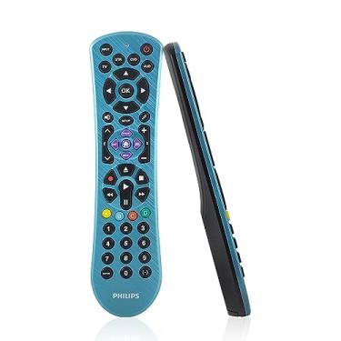 Imagem de Philips Controle remoto universal, substituição universal para TV, controle remoto Samsung TV, para substituição remota Roku, Vizio, LG, Sony, 4 dispositivos, azul, SRP4229B/27