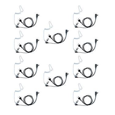 Imagem de Klykon Fone de ouvido Covert Acoustic Tube Walkie Talkies com microfone PTT para Midland GXT1000VP4 LXT500VP3 GXT1050VP4 GXT1000XB (pacote com 10)