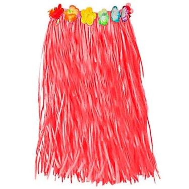 Imagem de Saia Havaiana Hula Hula Vermelha - 60cm