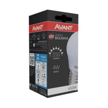Imagem de Lâmpada Led Bolinha E27 Avant - 4w - 6500k Luz Branca