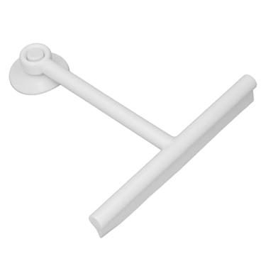 Imagem de Rodo de chuveiro para portas de vidro, rodo de silicone reutilizável para banheiro com alça antiderrapante e ventosa para vidro, janela, porta, espelho, para-brisa de carro (branco)