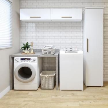 Imagem de Lavanderia Modulada 1 Armário Multiuso e 2 Armários Aéreo Uberaba - Ka