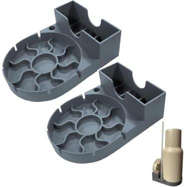 Imagem de SISAYWEY Suporte de secagem de copos de 2 peças, escorredor de copo para copo Stanley, suporte de secagem de mamadeira, suporte de secagem portátil de viagem, suporte de secador de silicone macio para