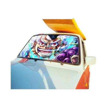 Imagem de Luffy Gear5 One Piece Personalizado Folha De Alumínio Para-brisa De Ca