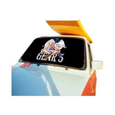 Imagem de Luffy Gear5 One Piece Personalizado Folha De Alumínio Para-brisa De Ca