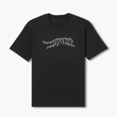 Imagem de Camiseta Masculina Vermelha Tiger Woods Golf Solta Confortável Em Torn