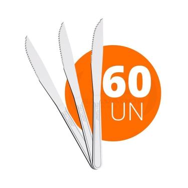 Imagem de Kit - 60 Facas Para Churrasco Buzios Em Aço Inox 4 Pol Fibag - Tramontina