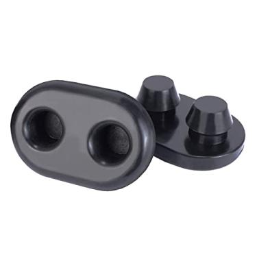 Imagem de 2 PCS Cooler Feet Replacement Non-Slip Non-Scratch Rubber Feet for RTIC Coolers Models 45qt 65qt 110qt 145qt, Thickened and Enlarged Soft Rubber Feet Outdoor Camping Protection for YETI Black