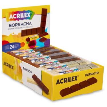 Imagem de Borracha Decorada Formato Chocolate Sortida Caixa com 24 Unidades - Ac