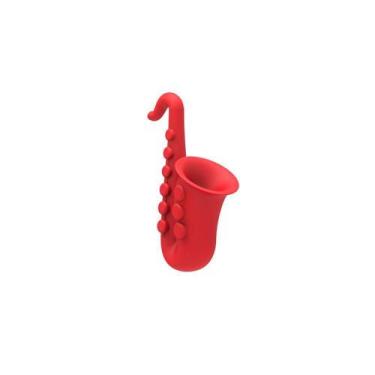 Imagem de Suporte De Colher Ou Tampa De Panela Saxofone Vermelho - YAAY