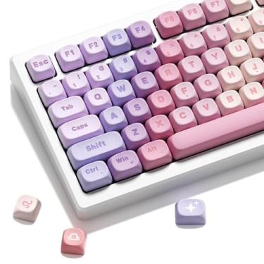 Imagem de Conjunto de teclas de teclado mecânico XVX rosa degradê da série Zodiac - rosa gradiente