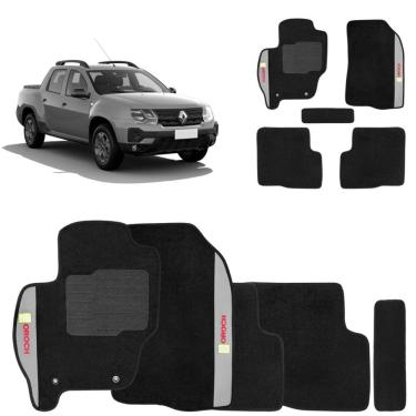 Imagem de Jogo de Tapete Carpete Oroch 2020 a 2024 Preto 5 Peças
