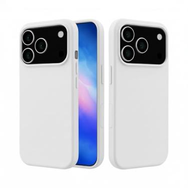 Imagem de Capa Capinha Case Premium Compatível Com iPhone 17 PRO Aveludada Anti Impacto Reforçada Silicone Emborrachado Com Proteção De Câmera (BRANCO)