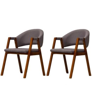 Imagem de Kit 2 Cadeira De Jantar Estofada Essencial Veludo Divini - Las Patitas