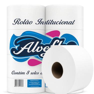 Imagem de Papel Higiênico Rolão Institucional Alveflor 300M