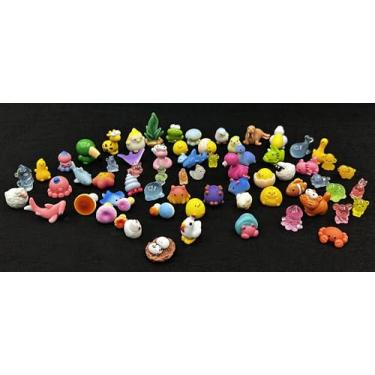 Imagem de Mini pingentes de resina para geleca, enfeite de aquário de peixes, enfeites fofos para decoração de artesanato faça você mesmo, 70 peças