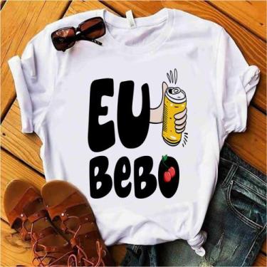 Imagem de Blusa T-shirt Camiseta Feminina Estampada -Frases Casal- Várias Estamp