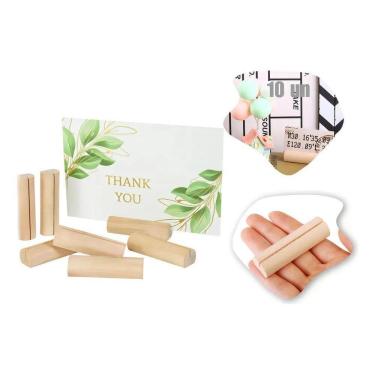 Imagem de 2X 10 Porta Retrato Madeira Apoio Fotos Polaroide Aniversari