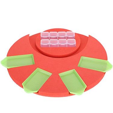 Imagem de Organizador de bandeja de pintura de diamante com placa de perfuração de ponta Recipiente de armazenamento de plástico de alta qualidade para crianças adultas Acessório de