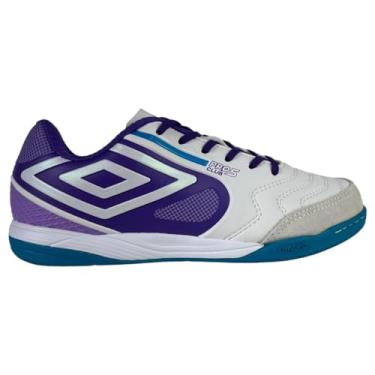 Imagem de UMBRO Chuteira futsal Masculino Pro 5 Bump Club (BRANCO ELECTRIC PURPLE AZUL, BR, Adulto, Numérico, 42)
