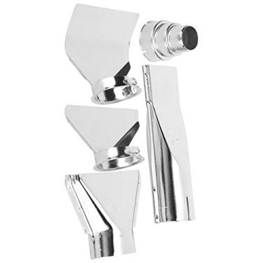 Imagem de Acouto Conjunto de Bicos de Calor de Aço Inoxidável de 5 Unidades - Bicos Planos, Redondos e Tubulares Pistolas Quentes Industriais - Acessórios de Controle de Fluxo de Ar Duráveis ​​e Resistentes