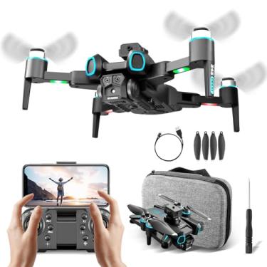 Imagem de Drone com Câmera 6K, Drone Profissional Controle Remoto, 15 Minutos de Voo, Bateria 1800mAh, Dobrável, 100 Metros de Alcance, Drones e Acessórios, Aniversário Brinquedos Educativos(S4S)