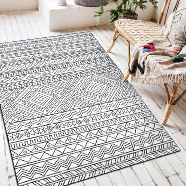 Imagem de HGTRH Tapete externo para varanda, tapete de pátio, impermeável, médio, portátil, para acampamento, dobrável, leve, para acampamento, tapete externo lavável ao ar livre para toldo de deck