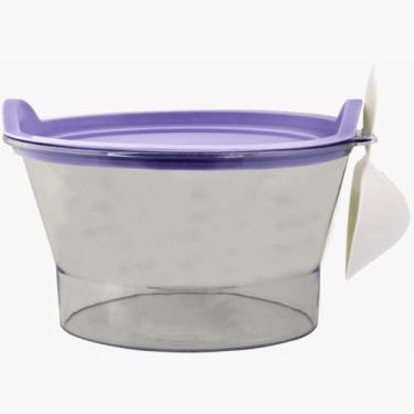 Imagem de Armazenador de Ração 1kg com Pá Dosadora – Container para Cães, Gatos e Passarinhos(LILAS)