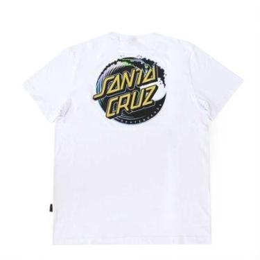 Imagem de Camiseta Santa Cruz Holo Wave Dot - Branco-Masculino
