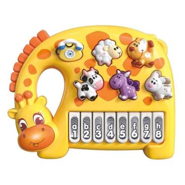 Imagem de Brinquedo Teclado Piano Musical Para Bebês Infantil Fazenda Sons De An