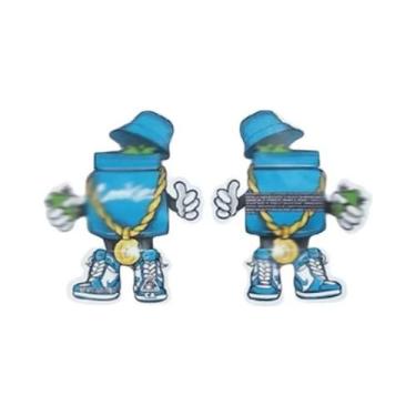 Imagem de Saco Holográfico Com Fecho Zip Reutilizável Mylar Multiuso Para Armaze