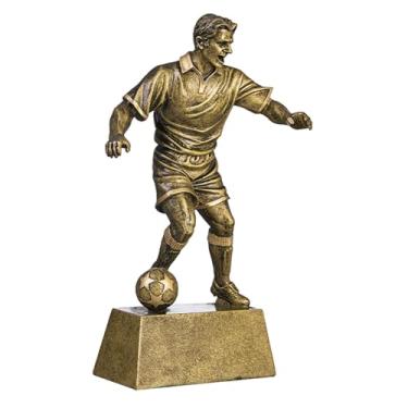 Imagem de IEUDNS Estátua/Troféu/Premiação de Jogador de Futebol - Figura Colecionável - Escultura/Ornamento de Mesa para Entrada/Armário/Lareira, Style a