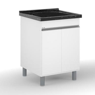 Imagem de Balcão para Lavanderia 1 Porta 56,5cm com Tanque Amélia AJ Rorato, Bra