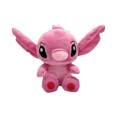 Imagem de Boneco De Pelúcia Stitch Azul E Rosa De 20cm, Brinquedo Anime Disney L